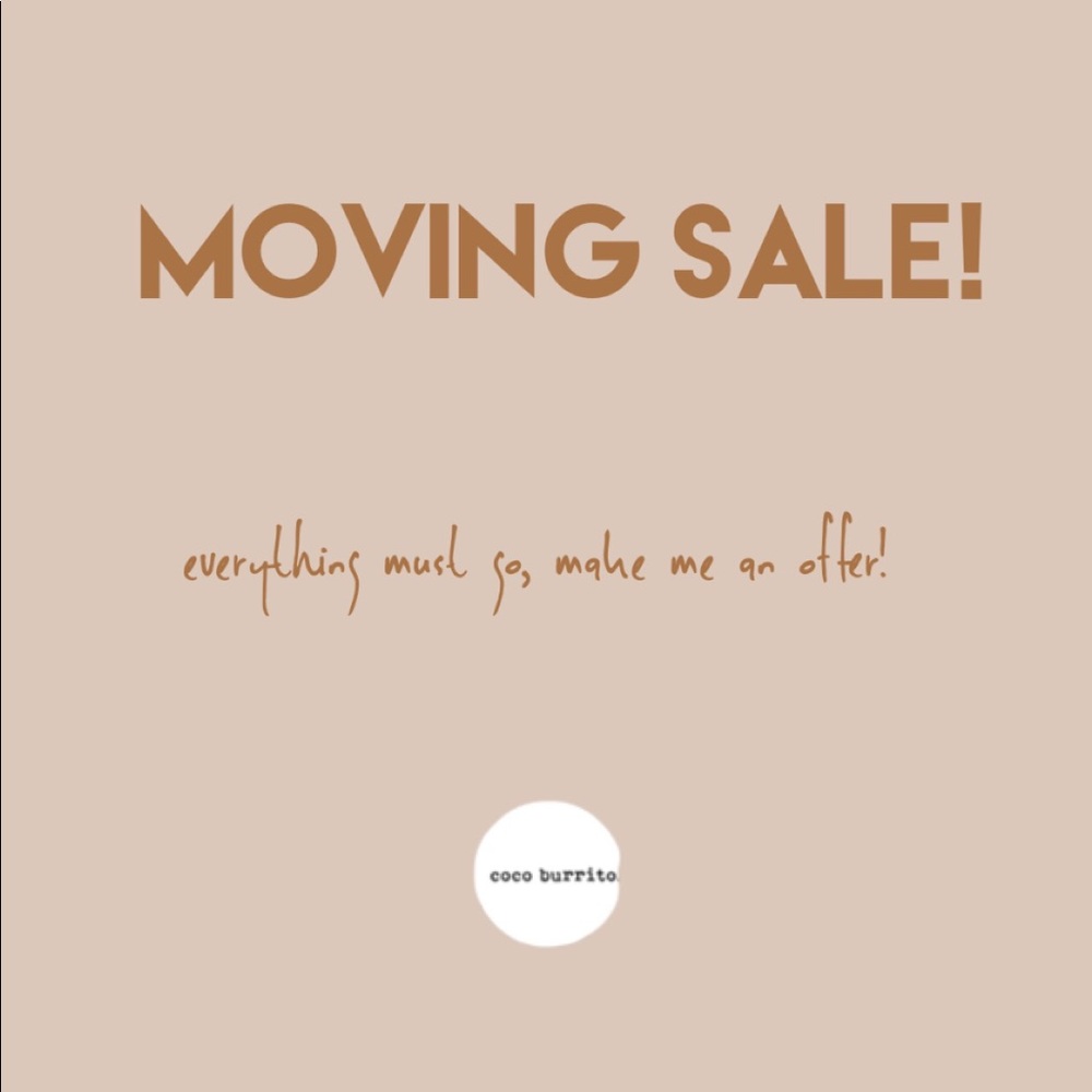 MOVING AT THE END OF AUGUST!